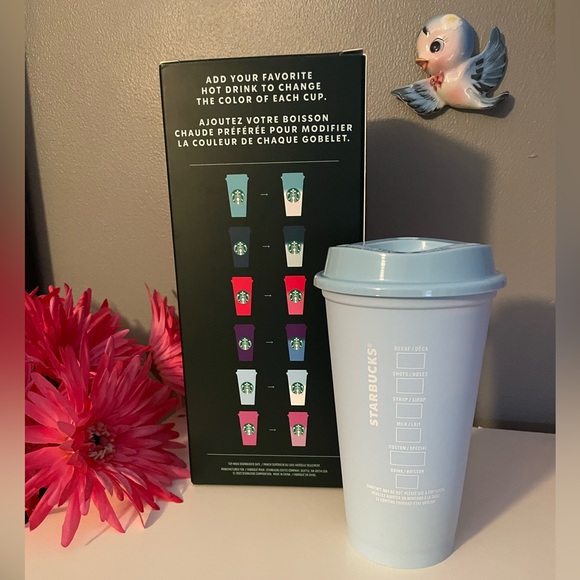 Starbucks Dining Newstarbucks 223 Baby Blue Reusable Color Changing